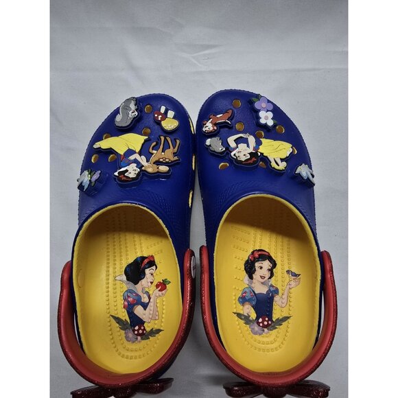 KIDS CROCS X DISNEY SNOW WHITE CLASSIC CLOG Size JR 2 - Picture 9 of 12